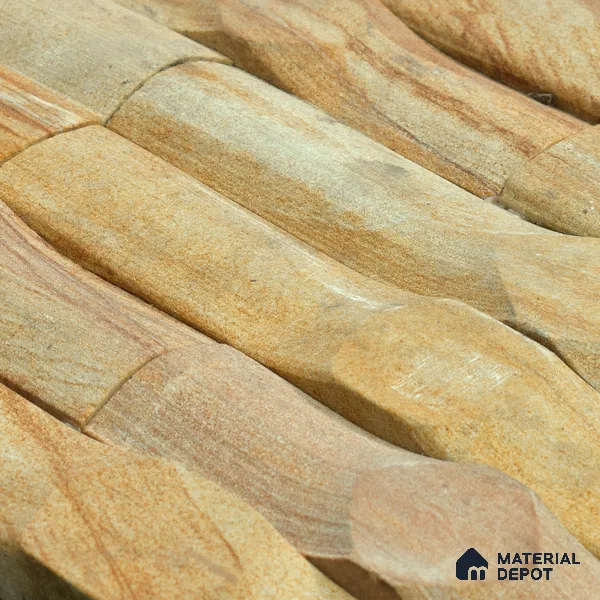 WL 00086 Bambooza 600 x 150 mm Natural Stone Wall Cladding |  Stone is a Natural Product, Please Expect Variation in Shades