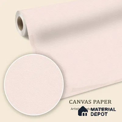 Blush Corner Frame Customized Floral Wallpaper - Canvas