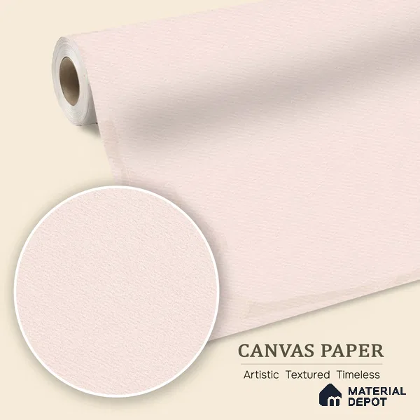 Blush Corner Frame Customized Floral Wallpaper - Canvas