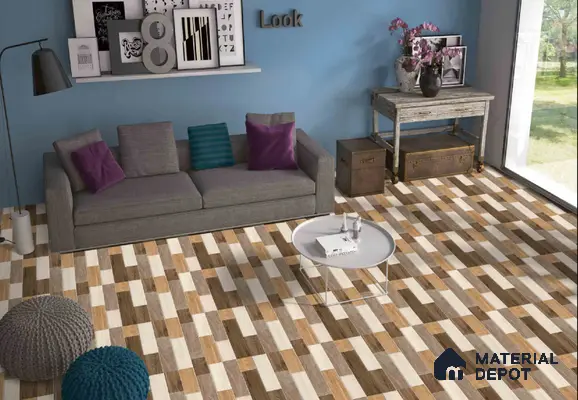 TL 00458 Beaver Brown 2 ft x 2 ft Matte Finish Digital Porcelain Floor & Wall Tile - 9.5 mm