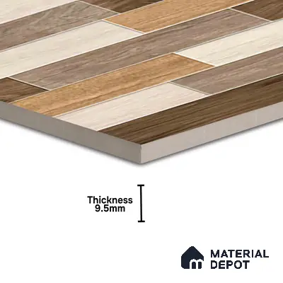 TL 00458 Beaver Brown 2 ft x 2 ft Matte Finish Digital Porcelain Floor & Wall Tile - 9.5 mm