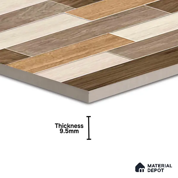 TL 00458 Beaver Brown 2 ft x 2 ft Matte Finish Digital Porcelain Floor & Wall Tile - 9.5 mm