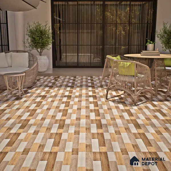 TL 00458 Beaver Brown 2 ft x 2 ft Matte Finish Digital Porcelain Floor & Wall Tile - 9.5 mm