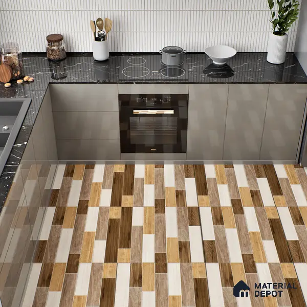 TL 00458 Beaver Brown 2 ft x 2 ft Matte Finish Digital Porcelain Floor & Wall Tile - 9.5 mm