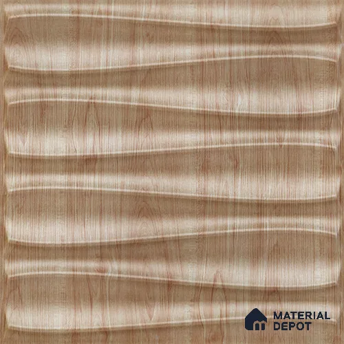 Beige Dune PVC Matte Finish 3D Wall Panel | 20 in x 20 in | Beech Wood - 15 mm | Suitable for Dining, Feature Wall & TV Unit | Width is Subjected to 5% Variation
