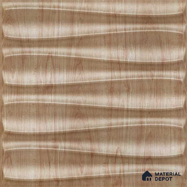 Beige Dune PVC Matte Finish 3D Wall Panel | 20 in x 20 in | Beech Wood - 15 mm | Suitable for Dining, Feature Wall & TV Unit | Width is Subjected to 5% Variation