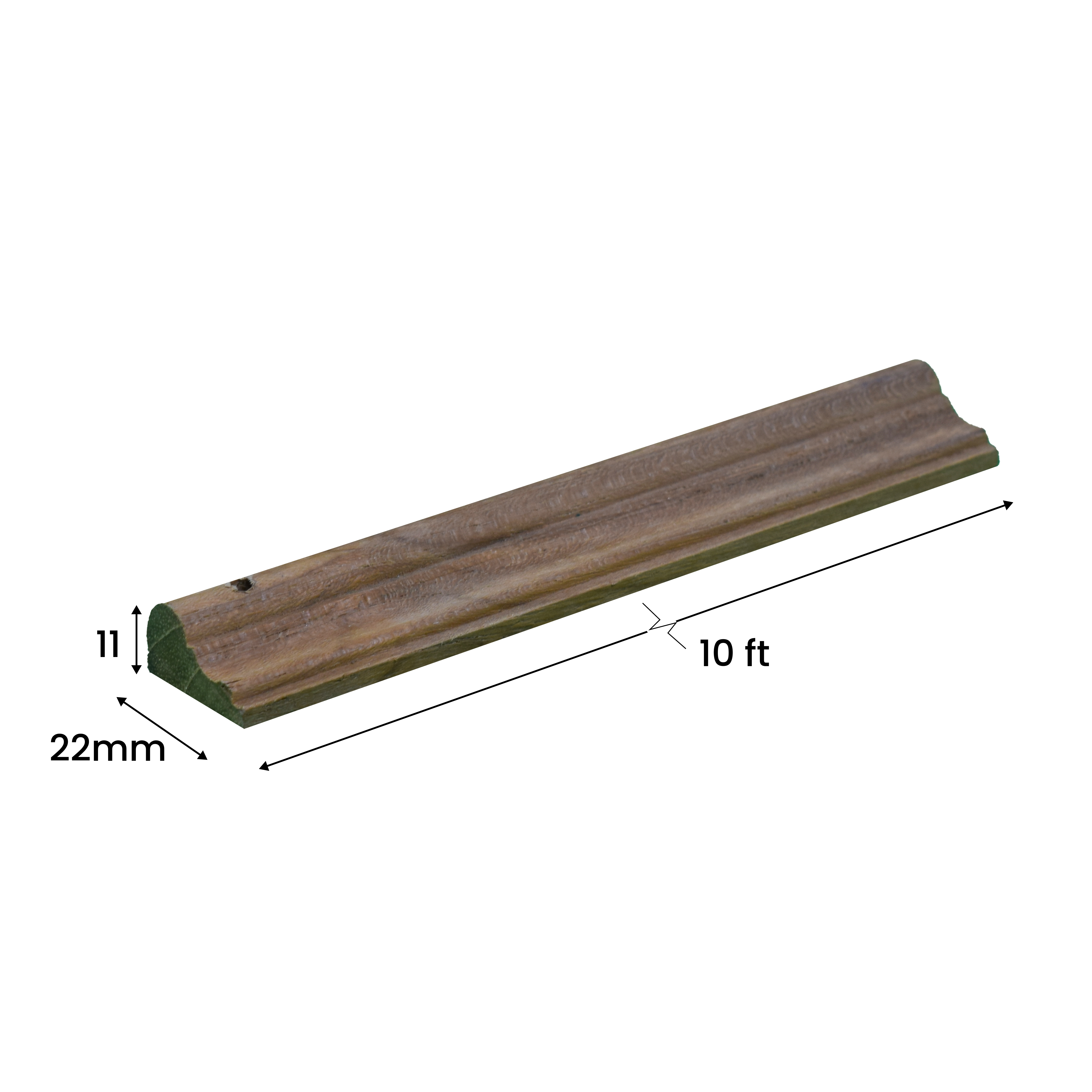 Ready To Install DIY Finished Beech Wood Designer Wainscot French Wall Moulding Design 1 Granulux PM 00296 E | 8.5 ft x 22 mm x 11 mm | Nail & Adhesive Installation