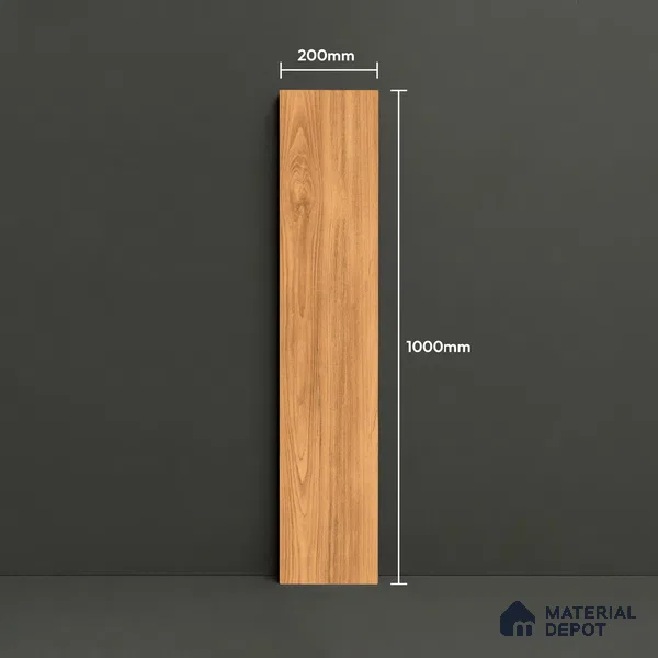 TL 02327 Beige 1000 x 200 mm Matte Finish Porcelain Wall & Floor Tile - 9 mm | 2-3 mm Spacer is Mandatory