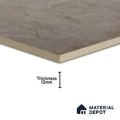 Budget Friendly Stone Look Value for Money Parking Glow Beige Floor Tile 16 x 16 inch | TL 00662 A | Vitrified Matte Finish Tile - 12 mm | Suitable For Parking, Outdoor, Balcony & Terrace | Pattern Alignment May Vary | 2-3 mm Spacer is Mandatory