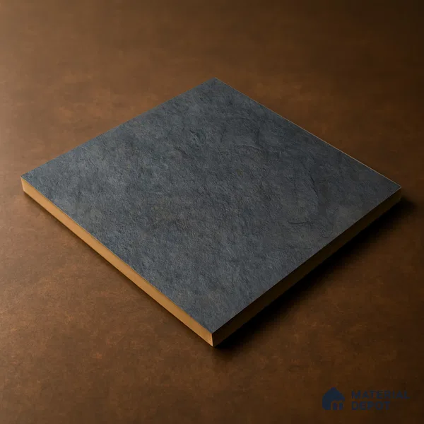 Budget Friendly Stone Look Value for Money Parking Ash Grey Floor Tile 16 x 16 inch | TL 00662 C | Vitrified Matte Finish Tile - 12 mm | Suitable For Parking, Outdoor, Balcony & Terrace | Pattern Alignment May Vary | 2-3 mm Spacer is Mandatory
