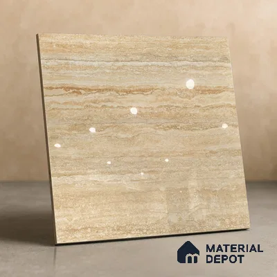 TL 02934 Beige 2 ft x 2 ft Glossy Finish Vitrified Floor & Wall Tile - 9.5 mm
