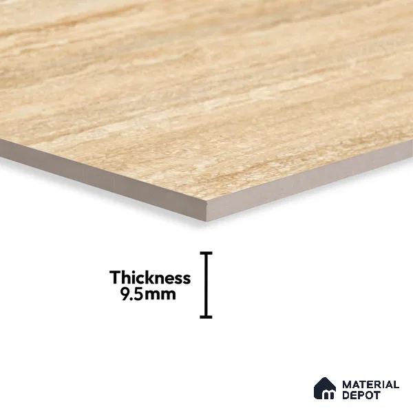 TL 02934 Beige 2 ft x 2 ft Glossy Finish Vitrified Floor & Wall Tile - 9.5 mm