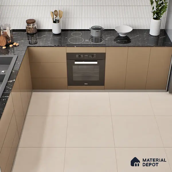 TL 00578 Beige 2 ft x 2 ft Matte Finish Digital Porcelain Floor & Wall Tile - 9.5 mm