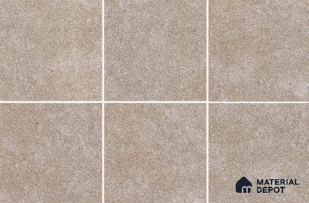 TL 02317 Beige 2 ft x 2 ft Random Face Rustic Matte Finish Vitrified Full Body Floor Tile - 15 mm (Sample)