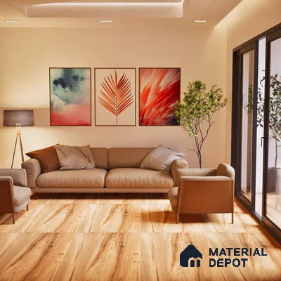 TL 05817 Beige 4 ft x 2 ft Matte Finish Vitrified Wall & Floor Tile - 9.5 mm