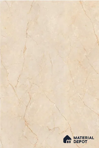 TL 00349 Beige 6 ft x 4 ft Glossy Finish Endless Vitrified Wall & Floor Tile - 9 mm | Adhesive and Spacers Must be Used During Installation