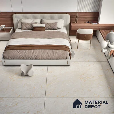 TL 00355 Beige 6 ft x 4 ft Matte Finish Endless Vitrified Wall & Floor Tile - 9 mm | Adhesive and Spacers Must be Used During Installation