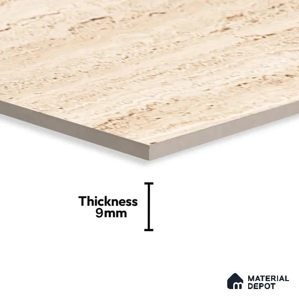 Marble Floor & Wall Tile TL 05615 Beige Blanco 4 ft x 2 ft Matte Finish Vitrified Tile - 9 mm