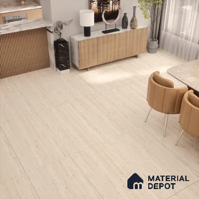 Marble Floor & Wall Tile TL 05615 Beige Blanco 4 ft x 2 ft Matte Finish Vitrified Tile - 9 mm