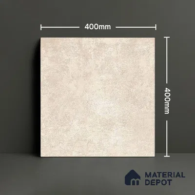 Parking Rustic Floor Tile TL 06311 Beige Crema 16 x 16 inch Heavy Duty Glazed Vitirified Tile - 12 mm | Pattern Alignment May Vary | 2-3 mm Spacer is Mandatory (Sample)