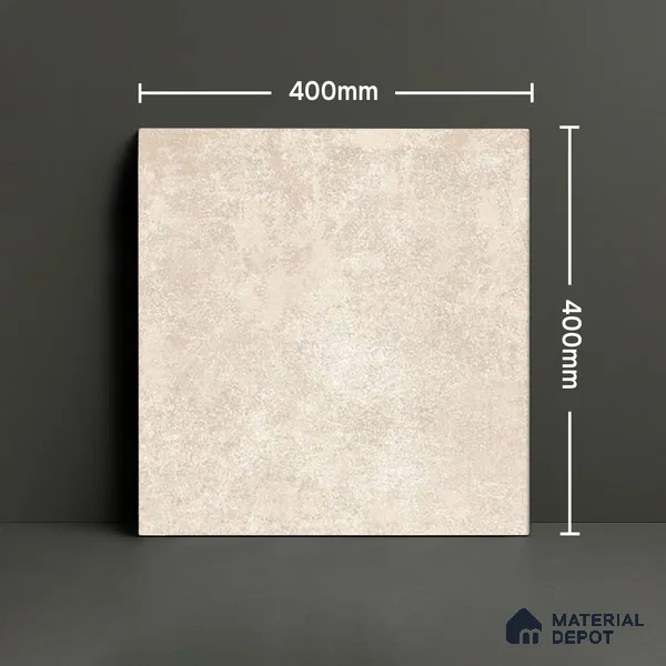 Parking Rustic Floor Tile TL 06311 Beige Crema 16 x 16 inch Heavy Duty Glazed Vitirified Tile - 12 mm | Pattern Alignment May Vary | 2-3 mm Spacer is Mandatory (Sample)