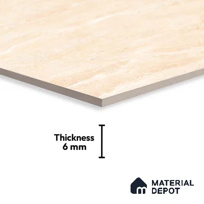 TL 01889 B Marshmallow Light 18 x 12 inch Glossy Finish Ceramic Wall Tile - 6 mm