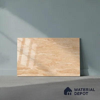 TL 01889 A Beige Dark 18 x 12 inch Glossy Finish Ceramic Wall Tile - 6 mm