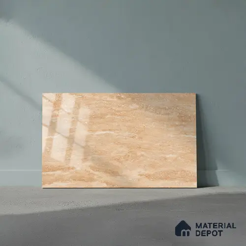 TL 01889 A Beige Dark 18 x 12 inch Glossy Finish Ceramic Wall Tile - 6 mm
