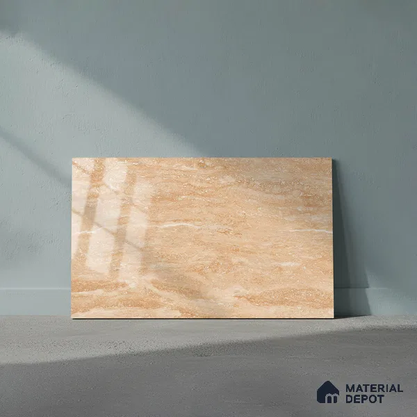 TL 01889 A Beige Dark 18 x 12 inch Glossy Finish Ceramic Wall Tile - 6 mm
