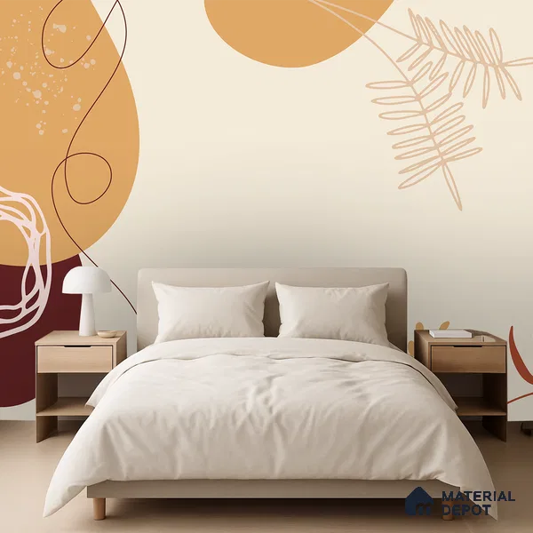 Desert Muse Orchid Mystique | WP 04147 Canvas Texture Finish Tropical Style luxurious Customized size Wallpaper | 250 GSM WP01CNF Paper | (MOQ = 30 Sq. Ft.)