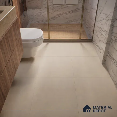 TL 00564 Beige Dun 2 ft x 2 ft Matte Finish Digital Porcelain Floor & Wall Tile - 9.5 mm