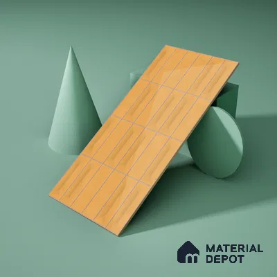 Faux Subway Wall Tile TL 06513 B  SR GL 8050 24 inch x 12 inch Ceramic Glossy Finish - 8 mm | Suitable for Accent / Feature Walls, Bathroom, Kitchen Wall & Backsplashes | Please Expect a Slight Variation of Pattern (Sample)