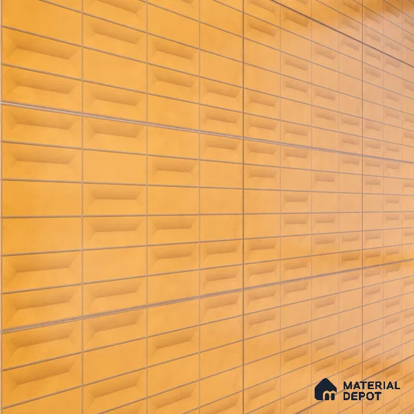 Faux Subway Wall Tile TL 06513 B  SR GL 8050 24 inch x 12 inch Ceramic Glossy Finish - 8 mm | Suitable for Accent / Feature Walls, Bathroom, Kitchen Wall & Backsplashes | Please Expect a Slight Variation of Pattern (Sample)