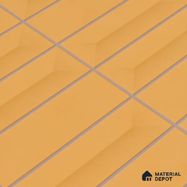 Faux Subway Wall Tile TL 06513 B  SR GL 8050 24 inch x 12 inch Ceramic Glossy Finish - 8 mm | Suitable for Accent / Feature Walls, Bathroom, Kitchen Wall & Backsplashes | Please Expect a Slight Variation of Pattern (Sample)