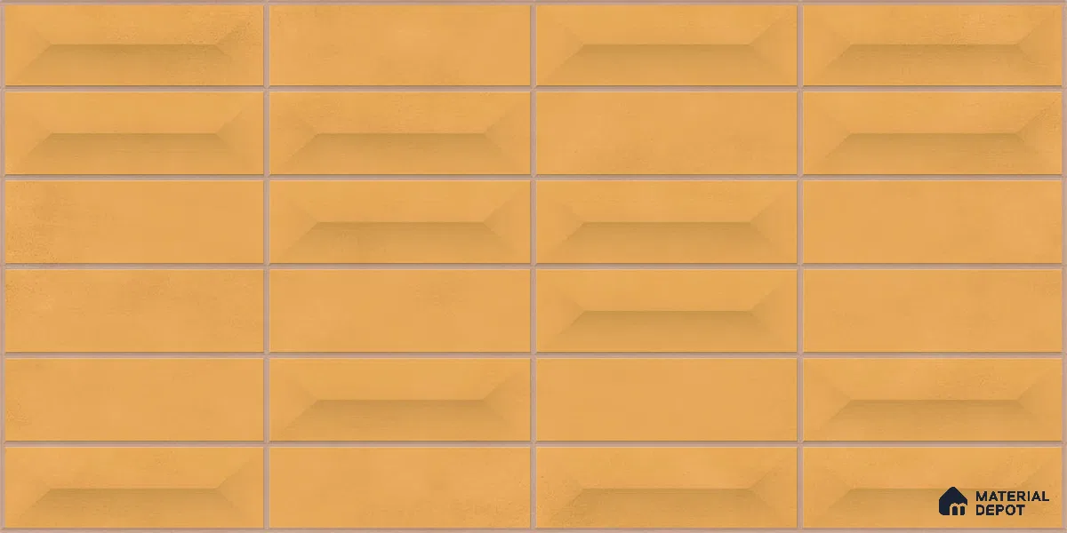 Faux Subway Wall Tile TL 06513 B  SR GL 8050 24 inch x 12 inch Ceramic Glossy Finish - 8 mm | Suitable for Accent / Feature Walls, Bathroom, Kitchen Wall & Backsplashes | Please Expect a Slight Variation of Pattern (Sample)