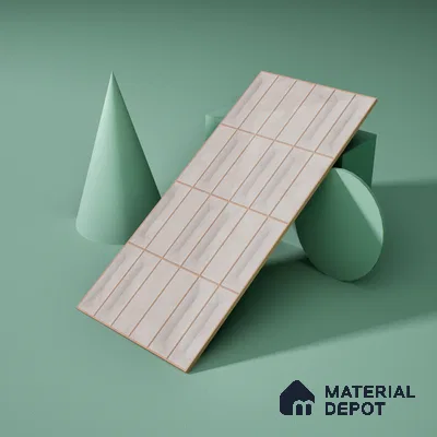 Faux Subway Wall Tile TL 06513  SR GL 8049 24 inch x 12 inch Ceramic Glossy Finish - 8 mm | Suitable for Accent / Feature Walls, Bathroom, Kitchen Wall & Backsplashes | Please Expect a Slight Variation of Pattern (Sample)