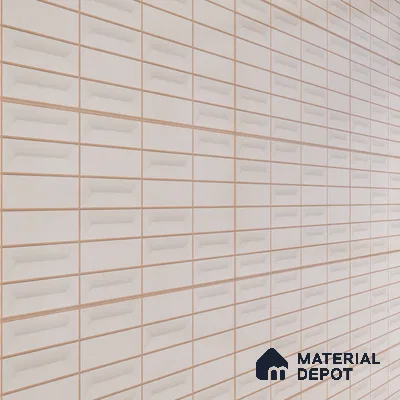 Faux Subway Wall Tile TL 06513  SR GL 8049 24 inch x 12 inch Ceramic Glossy Finish - 8 mm | Suitable for Accent / Feature Walls, Bathroom, Kitchen Wall & Backsplashes | Please Expect a Slight Variation of Pattern (Sample)