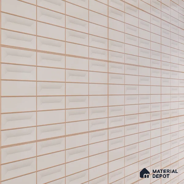 Faux Subway Wall Tile TL 06513  SR GL 8049 24 inch x 12 inch Ceramic Glossy Finish - 8 mm | Suitable for Accent / Feature Walls, Bathroom, Kitchen Wall & Backsplashes | Please Expect a Slight Variation of Pattern (Sample)