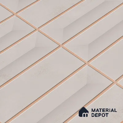 Faux Subway Wall Tile TL 06513  SR GL 8049 24 inch x 12 inch Ceramic Glossy Finish - 8 mm | Suitable for Accent / Feature Walls, Bathroom, Kitchen Wall & Backsplashes | Please Expect a Slight Variation of Pattern (Sample)