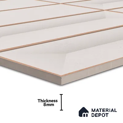 Faux Subway Wall Tile TL 06513 C  SR GL 8055 24 inch x 12 inch Ceramic Glossy Finish - 8 mm | Suitable for Accent / Feature Walls, Bathroom, Kitchen Wall & Backsplashes | Please Expect a Slight Variation of Pattern (Sample)