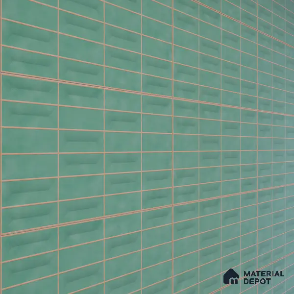 Faux Subway Wall Tile TL 06513 D  SR GL 8056 24 inch x 12 inch Ceramic Glossy Finish - 8 mm | Suitable for Accent / Feature Walls, Bathroom, Kitchen Wall & Backsplashes | Please Expect a Slight Variation of Pattern