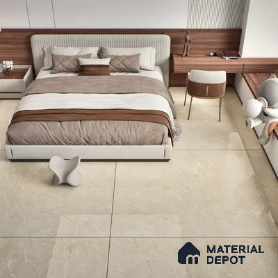 Marble Look Tile TL 08836 6 ft x 4 ft Glossy Finish Vitrified Tile - 9 mm | Adhesive and Spacers Must be Used During Installation