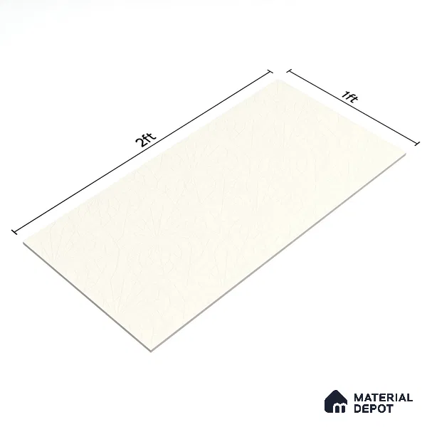 Patterned Wall Tile TL 06488 B   24 inch x 12 inch Ceramic Matte Finish - 8 mm | Suitable for Accent / Feature Walls, Living Room, Bedroom, Bathroom, Kitchen Wall & Backsplashes | Please Expect a Slight Variation of Pattern