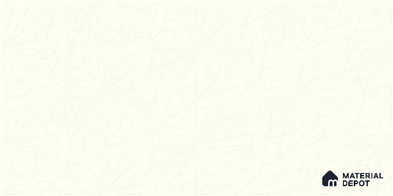 Patterned Wall Tile TL 06488 B   24 inch x 12 inch Ceramic Matte Finish - 8 mm | Suitable for Accent / Feature Walls, Living Room, Bedroom, Bathroom, Kitchen Wall & Backsplashes | Please Expect a Slight Variation of Pattern