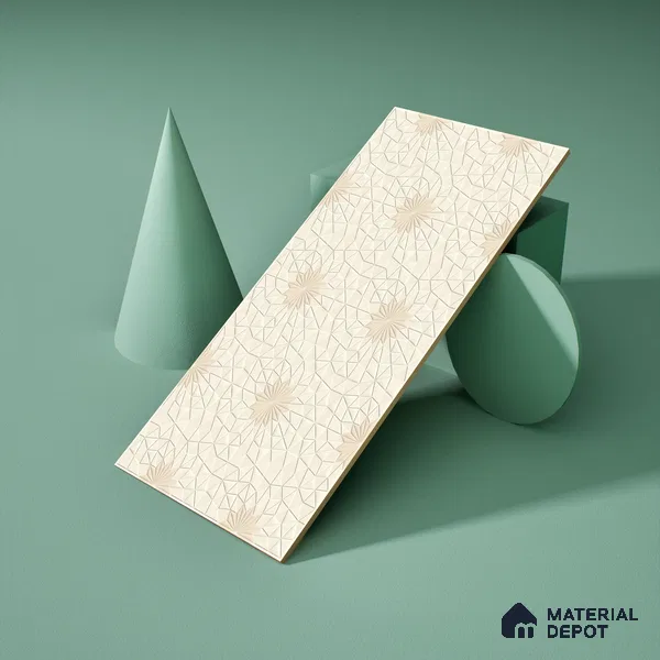 Highlighter Wall Tile TL 06488 Crystal Lattice 2 ft x 1 ft Ceramic Matte Finish - 8 mm | Suitable For Kitchen, Bathroom & Accent/Feature Wall