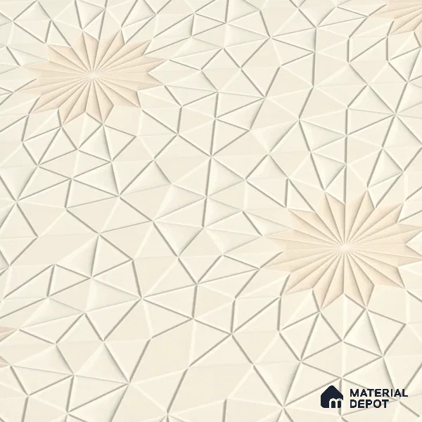 Highlighter Wall Tile TL 06488 Crystal Lattice 2 ft x 1 ft Ceramic Matte Finish - 8 mm | Suitable For Kitchen, Bathroom & Accent/Feature Wall