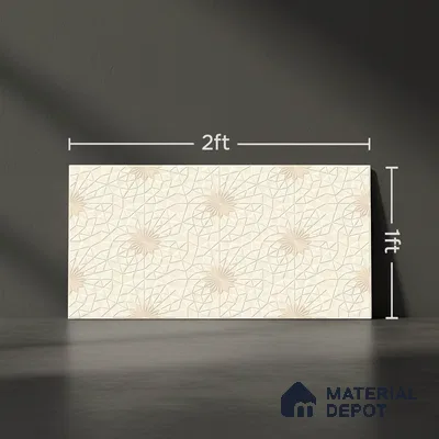 Highlighter Wall Tile TL 06488 Crystal Lattice 2 ft x 1 ft Ceramic Matte Finish - 8 mm | Suitable For Kitchen, Bathroom & Accent/Feature Wall