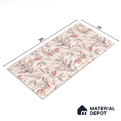 Highlighter Wall Tile TL 06485   24 inch x 12 inch Ceramic Matte Finish - 8 mm | Suitable for Accent / Feature Walls, Living Room, Bedroom, Bathroom, Kitchen Wall & Backsplashes (Sample)