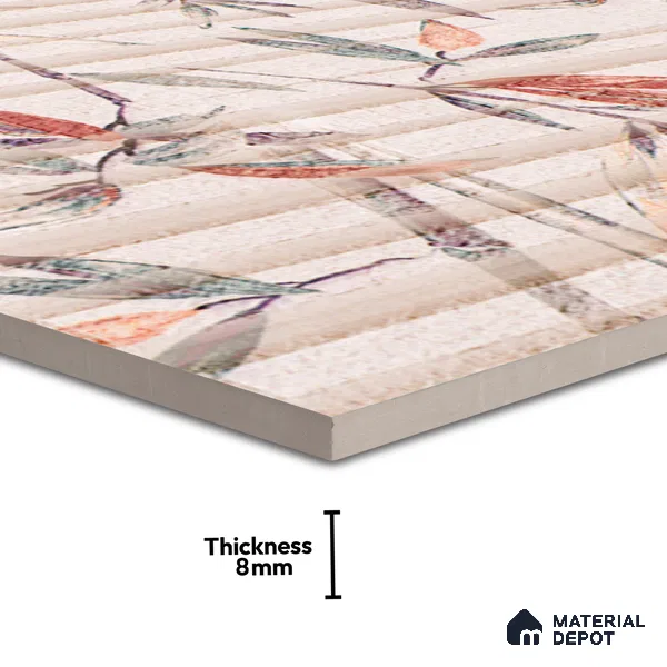 Highlighter Wall Tile TL 06485   24 inch x 12 inch Ceramic Matte Finish - 8 mm | Suitable for Accent / Feature Walls, Living Room, Bedroom, Bathroom, Kitchen Wall & Backsplashes (Sample)