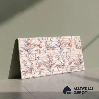 Highlighter Wall Tile TL 06485   24 inch x 12 inch Ceramic Matte Finish - 8 mm | Suitable for Accent / Feature Walls, Living Room, Bedroom, Bathroom, Kitchen Wall & Backsplashes (Sample)
